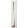 Image 1 : 7 INCH GOLD TONED STERLING TENNIS BRACELET