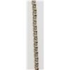 Image 2 : 7 INCH GOLD TONED STERLING TENNIS BRACELET