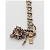 Image 3 : 7 INCH GOLD TONED STERLING TENNIS BRACELET