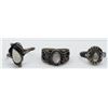 Image 1 : 3-STERLING NATIVE AMERICAN RINGS WITH PINK