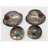 Image 1 : 2-PAIRS OF NATIVE AMERICAN PIERCED EARRINGS