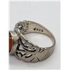 Image 10 : 5-STERLING RINGS-BALTIC AMBER-BLACK ONYX