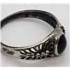 Image 6 : 5-STERLING RINGS-BALTIC AMBER-BLACK ONYX