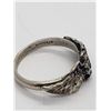 Image 9 : 5-STERLING RINGS-BALTIC AMBER-BLACK ONYX
