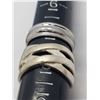 Image 2 : 4-MODERN STERLING BANDS WITH UNIQUE DESIGNS