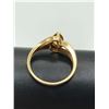 Image 5 : 10K DIAMOND RING W ORANGE STONE SIZE 7