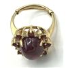 Image 2 : 14K GOLD RUBY STONE W DIAMONDS