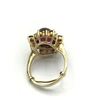 Image 3 : 14K GOLD RUBY STONE W DIAMONDS