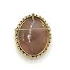Image 2 : 14K GOLD CAMEO BROOCH PENDANT