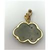 Image 3 : 14K PENDANT W GREEN STONE