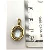 Image 2 : 14K PENDANT W BLUE TINTED STONE