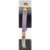 Image 2 : 14K GREEN AND PURPLE BRACELET (JADE?)