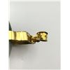 Image 3 : 14K GOLD JADE CIRCLE PENDANT W MULTI