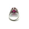 Image 2 : 18K GOLD RING W RED STONE SZ 4.5