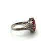 Image 3 : 18K GOLD RING W RED STONE SZ 4.5