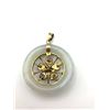 Image 2 : 14K JADE PENDANT W MULTI COLORED