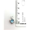 Image 2 : 10K GOLD PENDANT BLUE STONE DIAMOND