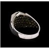 Image 3 : 2.55 ctw Black Diamond Ring - 14KT White Gold