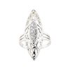 Image 2 : 0.50 ctw Diamond Ring - 14KT White Gold