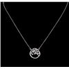 Image 2 : 0.34 ctw Diamond Necklace - 14KT White Gold