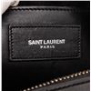 Image 5 : Saint Laurent YSL Black White Leather Classic Baby Duffle Bag
