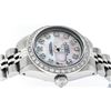 Image 4 : Rolex Ladies Stainless Steel Pink MOP Diamond 26MM Datejust Wristwatch