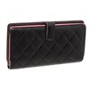Image 5 : Chanel Black Quilted Leather Black CC Cambon Long Wallet