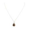 Image 2 : 2.36 ctw Opal and Diamond Pendant With Chain - 14KT Yellow Gold