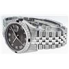 Image 4 : Rolex Mens Stainless Steel Dark Rhodium Roman Diamond & Sapphire Datejust Wristw