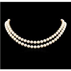 0.21 ctw Diamond Pearl Necklace