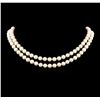 Image 1 : 0.21 ctw Diamond Pearl Necklace