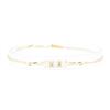 Image 1 : 1.60 ctw Opal and Diamond Bracelet - 14KT Yellow Gold