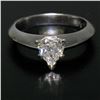 Image 4 : Platinum 0.66 ctw GIA Prong Set Heart Brilliant Diamond Solitaire Engagement Rin