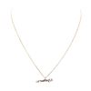 Image 2 : 0.10 ctw Diamond "crosbyLA" Pendant with Chain - 14KT Rose Gold