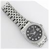 Image 6 : Rolex Mens Stainless Steel Black Diamond 36MM Datejust Wristwatch With Rolex Box
