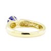 Image 3 : 1.27 ctw Sapphire And Diamond Ring - 18KT Yellow Gold