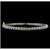 Image 1 : 14KT White Gold 1.63 ctw Diamond Bracelet