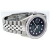 Image 3 : Rolex Mens Stainless Steel Slate Green Diamond 36MM Datejust Wristwatch