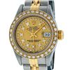 Image 2 : Rolex Ladies 2 Tone Yellow Gold Champagne Diamond Datejust Wriswatch