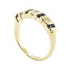 Image 4 : 0.50 ctw Blue Sapphire and Diamond Ring - 14KT Yellow Gold