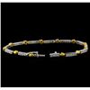 Image 3 : 0.56 ctw Diamond Bracelet - 18KT White and Yellow Gold