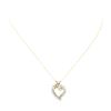 Image 2 : 0.90 ctw Diamond Heart Pendant with Chain - 14KT Yellow Gold