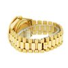 Image 6 : Rolex Mens 18K Yellow Gold Black Diamond 2.5 ctw Quickset President Wristwatch W
