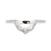 Image 2 : 0.25 ctw Diamond Shaped Band - 14KT White Gold