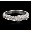 Image 1 : 18KT White Gold 0.39 ctw Diamond Ring