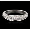 Image 2 : 18KT White Gold 0.39 ctw Diamond Ring