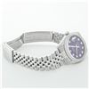Image 8 : Rolex Mens Stainless Steel Purple Diamond 36MM Datejust Wristwatch With Rolex Bo