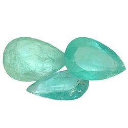 4.09 ctw Pear Mixed Emerald Parcel