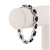 Image 3 : 36.08 ctw Blue Sapphire and 3.35 ctw Diamond 14K White Gold Bracelet