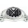 Image 5 : Rolex Mens Stainless Black Diamond 36MM Datejust Wristwatch